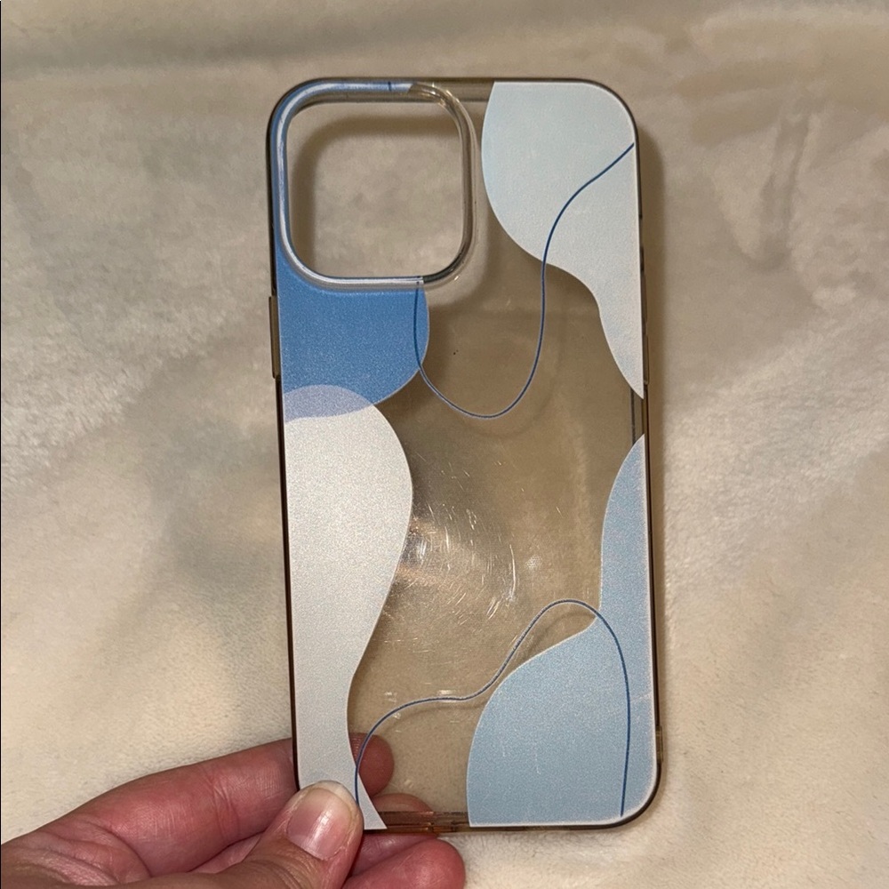 Blue and White Phone Case